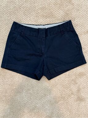 J. Crew Navy Cotton Chino Shorts
